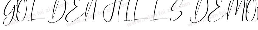 GOLDEN HILLS DEMO字体字体转换